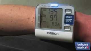 Just Home Medical Omron 7 Series Wrist Blood Pressure Monitor [upl. by Hiltner]