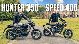 Speed 400 VS Hunter 350  Can Triumph Beat Royal Enfield at Their Own Game [upl. by Raquela]