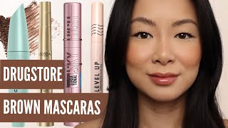 Best Drugstore Brown Mascaras [upl. by Drucilla547]