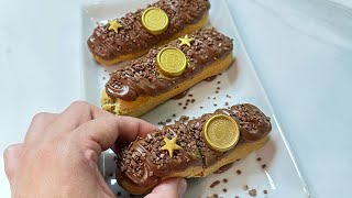 Éclair de chocolate com doce de leite 🤤 [upl. by Lleda]