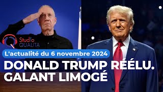 Lactualité du 6 novembre 2024  Donald Trump réélu Galant limogé [upl. by Analra]