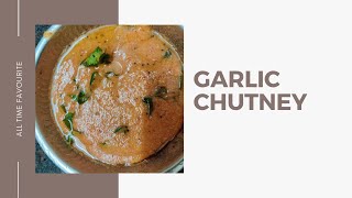 how to make garlic chutneypoondu chutneysimple garlic chutneylehsun ki chutney [upl. by Ahsekat859]