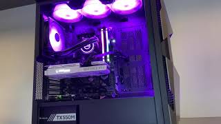 PC Specialist AMD system showing off its RGB lighting [upl. by Ennaeel]