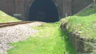 Bluebell Railway  592 appears from Sharpthorne Tunnel [upl. by Neill]