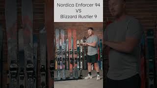 Ski Comparison 2024 Nordica Enforcer 94 vs Blizzard Rustler 9 short skireviews theskimonster [upl. by Carmelle625]