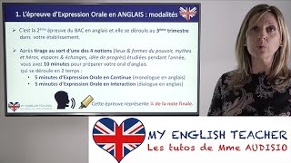 Méthodologie B2  Comment réussir lépreuve dEXPRESSION ORALE BAC anglais  les modalités [upl. by Nahtnoj909]