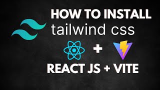 How to Install Tailwind CSS in vite React JS [upl. by Zelten]