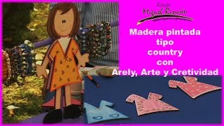 Pinta Madera estilo Country  Manualidades con Arely González y Miguel Rincón [upl. by Lazos111]