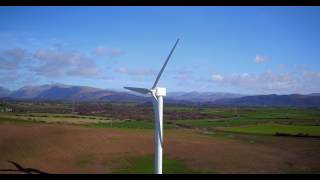 Moorside Farm Drigg Wind Turbine Drone Inspection Cumbria [upl. by Enirolf]