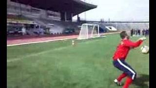 goal keeper training closed eyes [upl. by Adnihc]