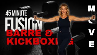 45 Minute Barre and Kickboxing Fusion Workout [upl. by Susanetta]