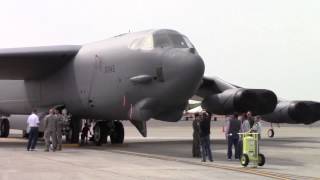 2015 Great New England Airshow Barksdale AFB B52 Static Walkaround [upl. by Ecinereb]