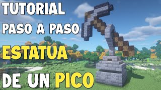 Cómo Hacer un Monumento de Pico en Minecraft Tutorial Paso a Paso [upl. by Sehcaep]