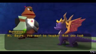 Spyro 2 Riptos Rage  Moneybags ConversationsCutscenes [upl. by Rodnas]