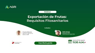 Exportación de Frutas Requisitos Fitosanitarios [upl. by Burnsed]