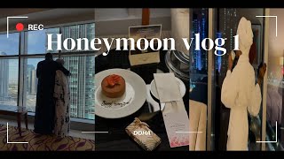 Honeymoon vlog 💍 PT 1  Doha [upl. by Ahsert]