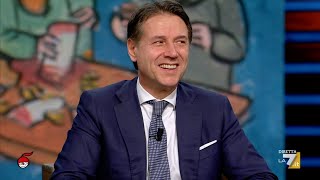 Giuseppe Conte intervista a “Di Martedì”  22102024 [upl. by Llahsram]