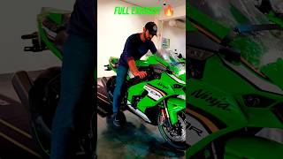 Listen 🎧 full exhaust sound🔥 ninja zx10r 2025 zx10r zx10rr ytshorts shorts insta ninjazx10r [upl. by Gates37]