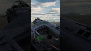 I Landed on the Carrier AV8B Harrier dcs flightsimulator gaming [upl. by Aikahs]