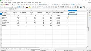 08 TABLEUR  Initiation  test et fonction SI [upl. by Aitret]