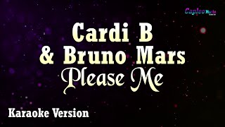 Cardi B amp Bruno Mars  Please Me Karaoke Version [upl. by Anayra]