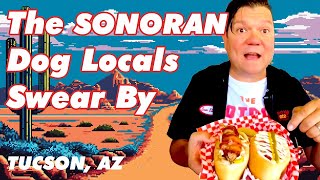 AMAZING MEXICAN STREET FOOD Sonoran Hot Dog in Tucson ARIZONA [upl. by Aniraad]