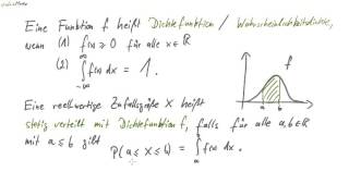 03 Dichtefunktion  Wahrscheinlichkeitsdichte [upl. by Shem]