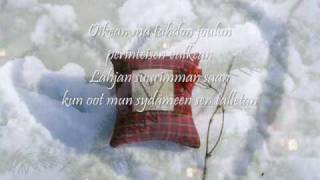 Kari Tapio Tahdon oikean joulun Lyrics [upl. by Davine]