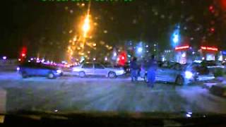 ДТП Варшавское шоссе 4 марта 2013  Accident on the road 040313 [upl. by Ramaj966]