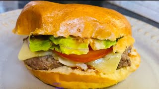 homemade beef burger made by Aisha’s small world [upl. by Tshombe159]