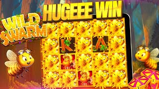 WILD SWARM SLOT POPPING OFF 🐝 Mega Big Win [upl. by Platon153]