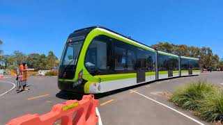 city of stirling trackless tram CRRC ART BRT bus BEV [upl. by Ellirpa]