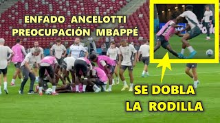 GRITO CAMAVINGA por DURA ENTRADA TCHOUAMENI  REACCIÓN de ANCELOTTI y MBAPPÉ [upl. by Ahsot560]