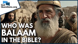 Who was Balaam in the Bible  GotQuestionsorg [upl. by Yramliw]