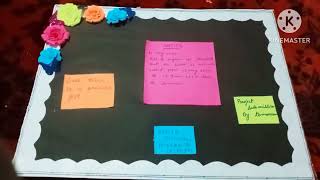 DIY notice board making  how to make notice board for school project [upl. by Nwahsek535]