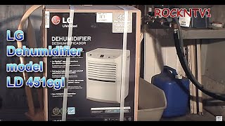 Dehumidifier Wet Basement Cure LG LD451egl [upl. by Lytsyrk41]