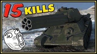 T3485M  15 KILLS  World of Tanks Gameplay [upl. by Kcirdnek259]