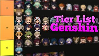 ðŸ‘‘Los Mejores Personajes De Genshin ðŸ’¥ Tier List Genshin Impact GENSHIN IMPACT [upl. by Yspyg]