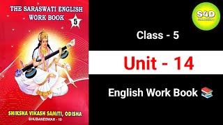 Class 5 English Work Book Unit 14 SSVM all question and answer S4D education [upl. by Capon]