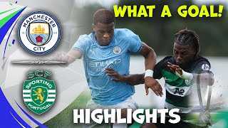 Man City u19 vs Sporting u19  UEFA Youth League  Highlights 05112024 [upl. by Stuart]