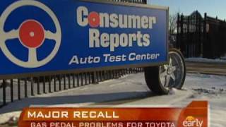 Toyota Recalls Gas Pedals [upl. by Boothe738]