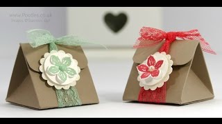 Tip Top Taupe Triangular Treat Box Tutorial [upl. by Fairman]