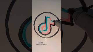 Tiktok logo art [upl. by Ahsitauq]