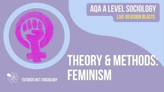 AQA A Level Sociology Live Revision Blast Theory amp Methods Feminism [upl. by Awram118]