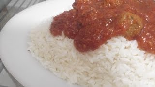 ARROZ CON CARNE PICADA طبق الارز بالكفتةالارز باللحم المفروم [upl. by Ttezil416]