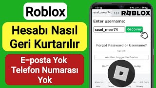 Roblox Hesabı Kaybettikten Sonra Nasıl Geri Getirilir  Roblox Hesabınızı Geri Alın 2023 [upl. by Christiane]