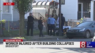 Construction worker trapped at Bridgeport site [upl. by Ernest948]