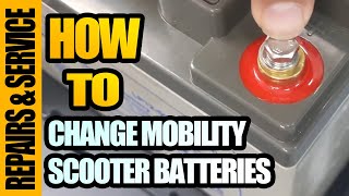 🔋Changing Mobility Scooter Batteries Tutorial [upl. by Ohcamac]