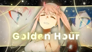 Darling in the FranXX  AMV  EDIT   Golden Hour  4K [upl. by Aikimat154]