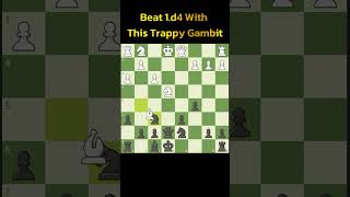 Beat 1 d4 With This Trappy Gambit chesstraps chessurdu puzzle chesstactics chesstips [upl. by Odradlig329]